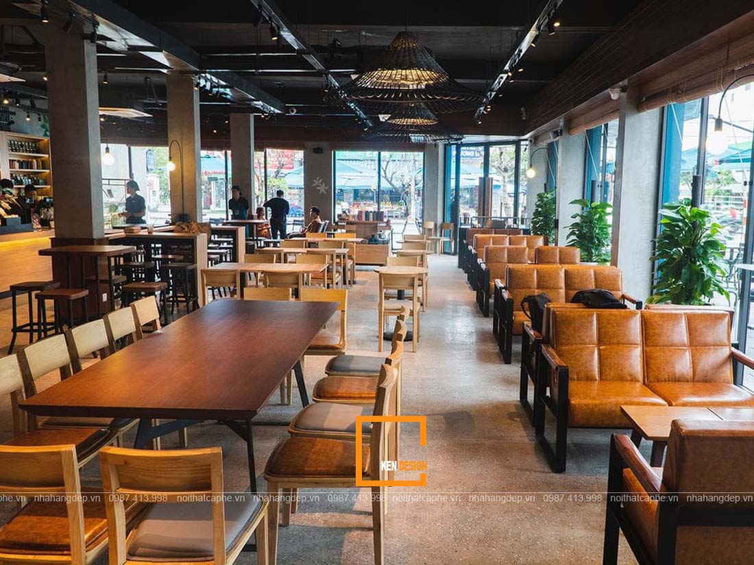 thiết kế quán cafe phong cách hiện đại